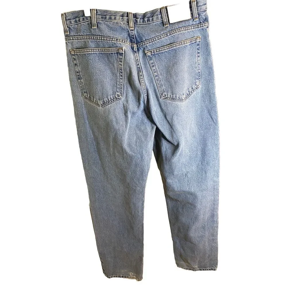 Chaps Ralph‎ Lauren Men's Size 36x34 Vintage Jeans in Med Stone Wash Distressed
